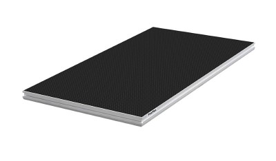 1m X 1m Industrial Finish Stage Panel, Black - single pack