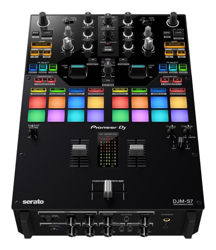 DJ　DJ　Pioneer　Scratch-style　(Black)　2-channel　DJMS7　mixer　performance　Bekafun