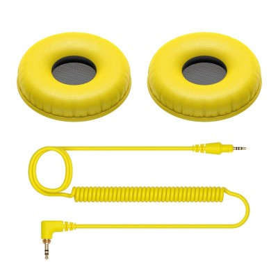HC-CP08-Y: HDJ-CUE1 Replacement Cable and Pads (Yellow)