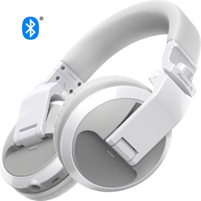 Pioneer DJ HDJ-X5BT-W: Over-Ear DJ Headphones with Bluetooth - White