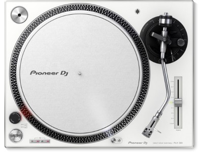 Pioneer DJ PLX-500-W: High-torque, direct drive turntable (white)