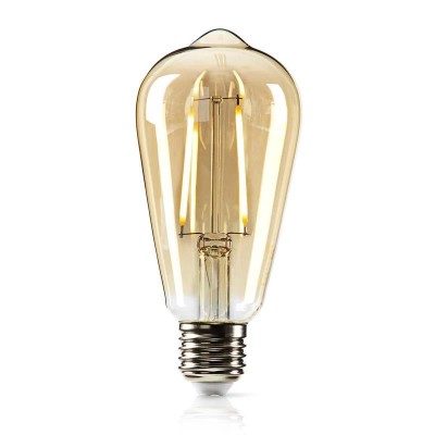100% dimmable retro LED-gloeilamp E27 | ST64 | 5,4 W | 380 lm, 2500K PERFECT DIMMABLE