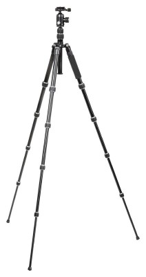 Premium Camera / Video Statief Balhoofd 145 cm Zwart