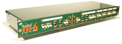 Radial JD6 Six-channel Rackmount DI