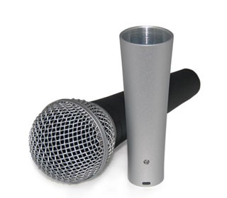 Replacement body for dynamic mics conversion