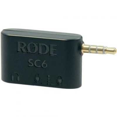 RODE SC6 // Dual TRRS input and headphone output for 2\nsmartphones //