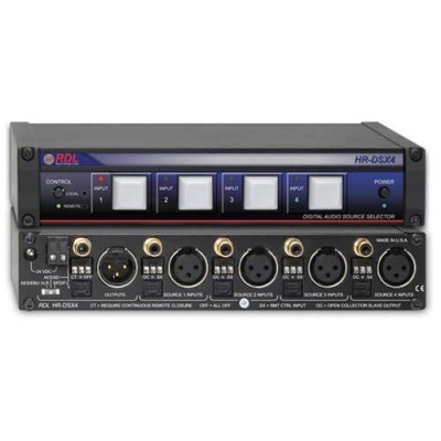 RDL HR-DSX4 - Digital audio selector 4x1