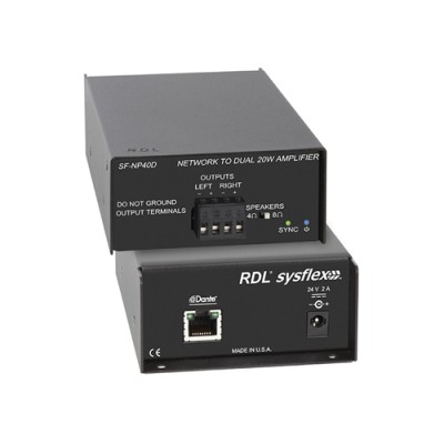 RDL - SF-NP40D - Network to 40 W Stereo Power Amplifier