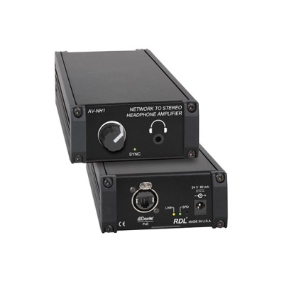 RDL - AV-NH1 - Network to Stereo Headphone Amplifier
