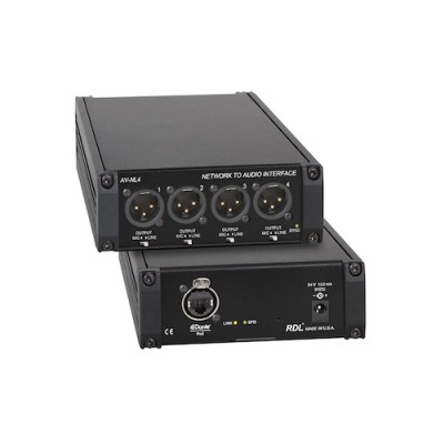 RDL - AV-NL4 - Network to Audio Interface