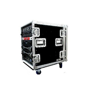 12U amplifier deluxe case - 60cm body depth with caster board