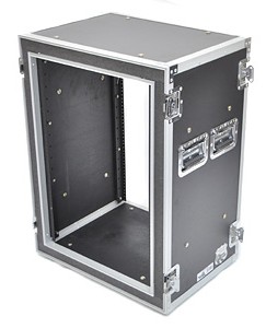 16U amplifier deluxe rack system - 45cm body depth, shock mount w/ caster board