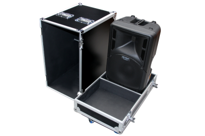 Case for 2 speakers with  wheels - for 2 speakers max 355*415*700mm