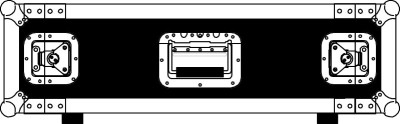 4U 19 inch extra deep rack case, 24inch / 61 cm net depth