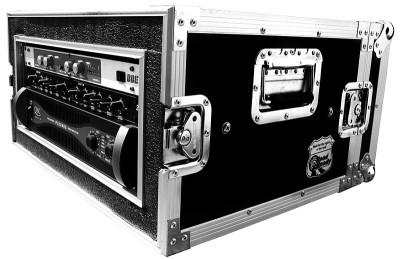 4U amplifier deluxe rack system - 45cm body depth, shock mount