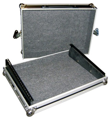 universal case for lighting controller / mixer with 19 inch, 8U slant rack