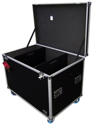 Cable case - 800 x 1200 x 800 mm with wheels and 2 dividers