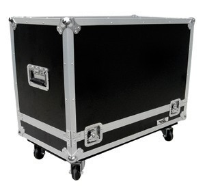 case for guitar combos with 2 X 12" speakers - adjustable inside with wheels