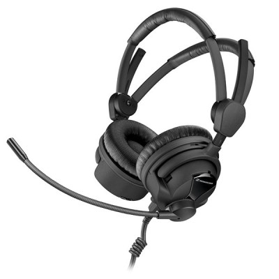 Professional broadcast headset , 100 Ohms per system, pre-polarised condenser mi
