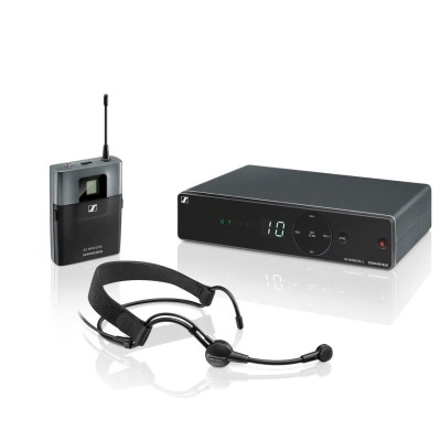 XSW1-ME3-E - Headmic Set bodypack transmitter and stationary receiver - (821-832, 863-865 MHz