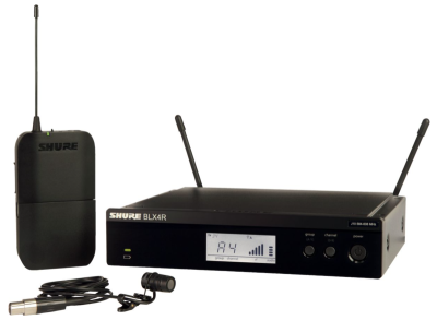 Shure BLX14RE/W85 - Lavalier Wireless System (Rack Mount Version) 518-542 MHz (BE)