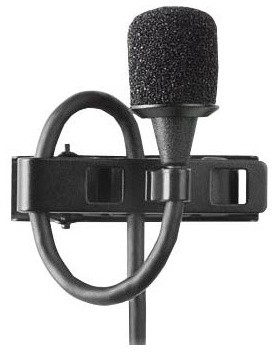 Cardioid subminiature condenser lavalier microphone with TA4F (4-pin Mini-XLR)