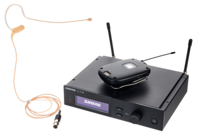 Shure SLXD14E/153T-H56 - SLX-D wireless digital microphone - SLXD4 receiver H56 (BE)
