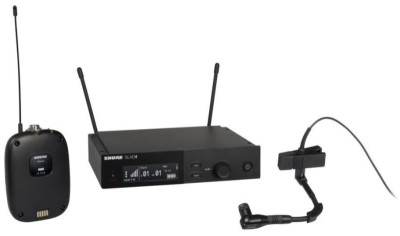 Shure SLXD14E/98H - SLX-D wireless digital microphone SLXD4 receiver H56 (BE)