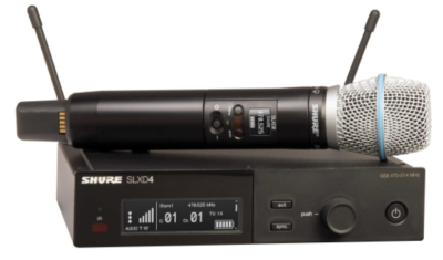 Shure SLXD24E/B87A - Handheld system transmitter SLXD2 with Beta 87A H56 (BE)