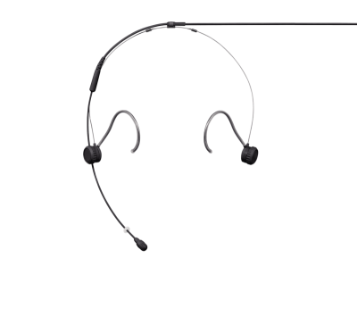 TH53 Headset, Omnidirectional, 1.6mm Cable and No Connector - Black