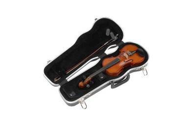 Violin 1/4 Deluxe Fitted - Black - Custom Foam