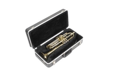 Trumpet Rectangular Case - Black - Custom Foam
