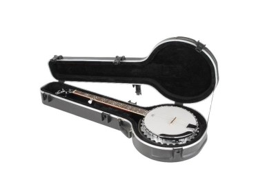 Universal 4/5string Banjo Case - Black - Custom Foam