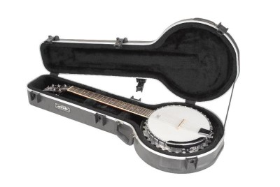 Universal 6-string Banjo Case - Black - Custom Foam