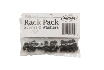 Screwset for US rack (24pcs) - Black - Empty