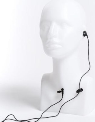 Vokkero Show/Guardian - Professional ultra light lapel-mic (lavalier) with generic earshell.