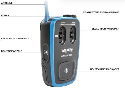 Vokkero SHOW - Show radio terminal with Bluetooth (BT Beltpack) - Europe.