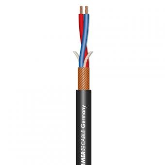Sommer 200-0001 - Microphone Cable Stage 22 Highflex; 2 x 0,22 mmì PVC 6,40 mm; black
