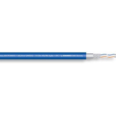 DMX Binary 422 TP DMX512; 4 x 0,22 mmì; S-PVC  8,00 mm; blue