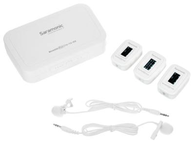 Saramonic Blink 500 Pro B2W, white ultra-compact 2,4 GHz wireless system, 2 transmitters