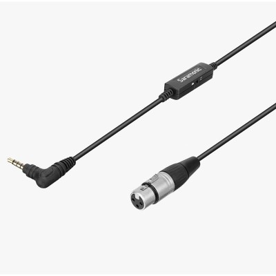 Saramonic SR-XLR35, adapter cable, XLR3-F to right-angle 3.5mm TRRS, 6m