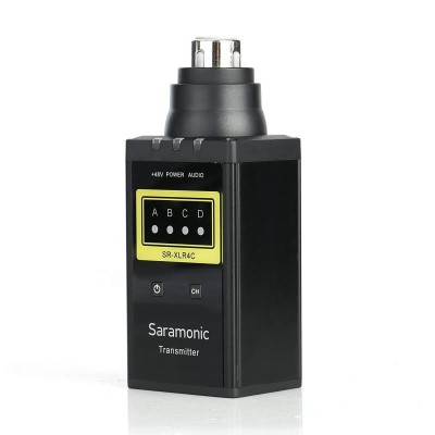 Saramonic SR-XLR4C, VHF plug-on XLR wireless microphone transmitter for SR-WM4C