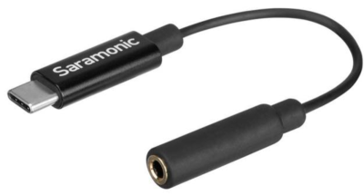 Saramonic SR-C2006, DJI Osmo Pocket USB-C male to 3.5mm TRS female adapter