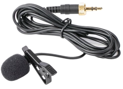 SR-UM10-M1, replacement lavalier microphone with locking 3.5mm TRS connector for