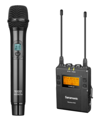 UwMic9 Kit 4, UHF wireless microphone system (UWMIC9-RX9-HU9), incl. handheld tr