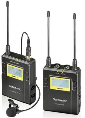 UwMicS Kit1, UHF wireless microphone system, incl. lavalier microphone DK3A, bod