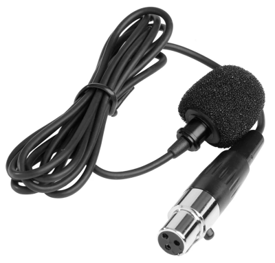 WM4C-M1, replacement lavalier microphone with XLR3-F connector for SR-WM4C wirel