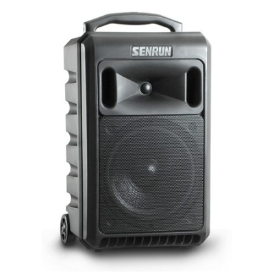 Senrun loud portable PA system 140 W 10", mp3 player, BT and 1 UHF handheld