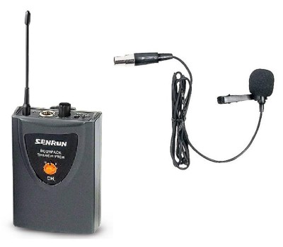 Bodypack transmitter with Lavalier microphone
