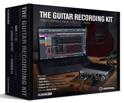 The Guitar Recording Kit  incl  UR22C, Cubase Artist & Line6 Helix Native